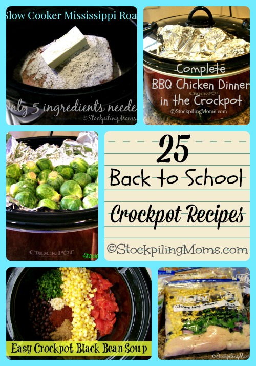 25 Back to School Crockpot Recipes