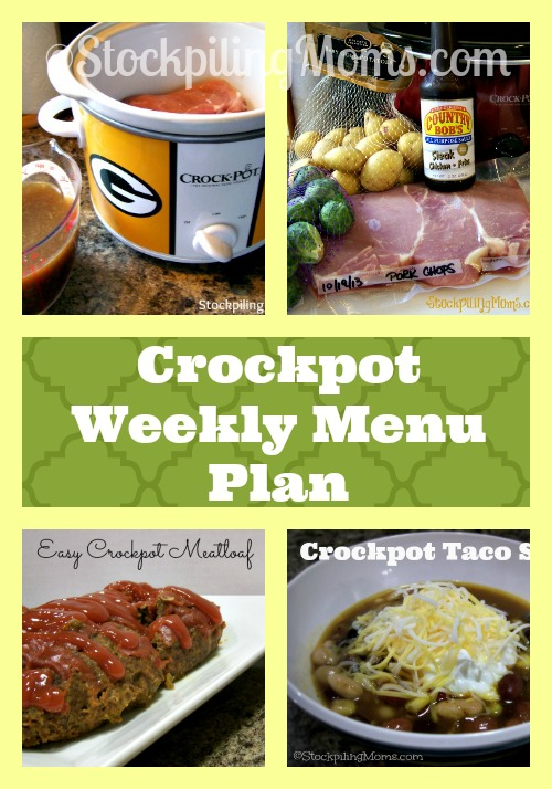 Crockpot Weekly Menu Plan