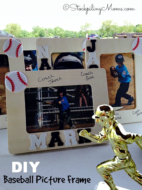 DIY Baseball Picture Frame