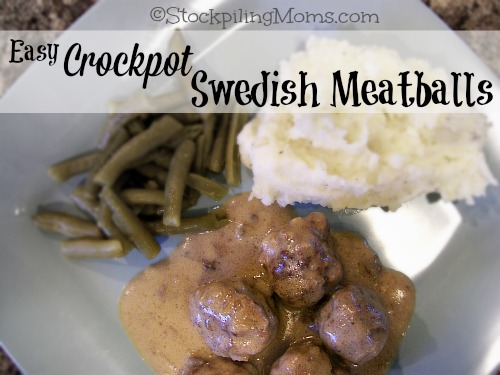 Easy Crockpot Swedish Meatballs