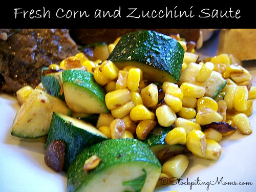 Fresh Corn and Zucchini Sauté