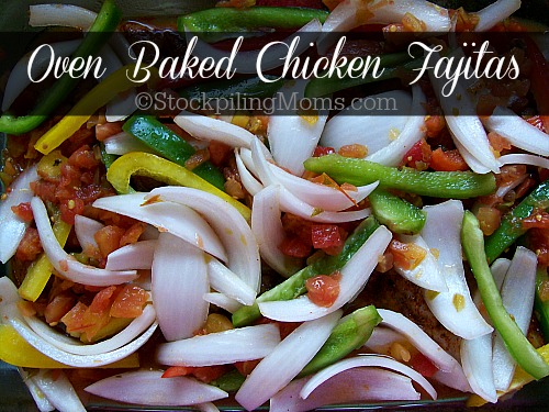 Oven Baked Chicken Fajitas