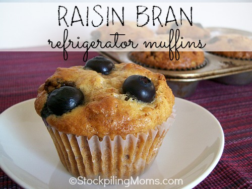 Raisin Bran Refrigerator Muffins