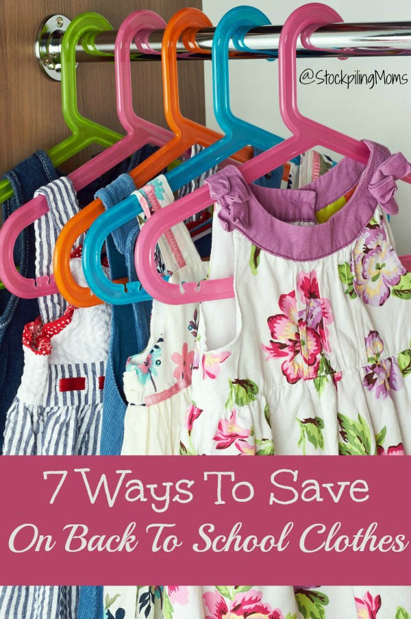 7 Ways To Save On Back To School Clothes