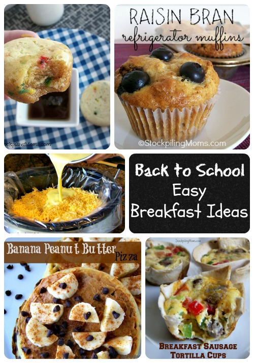 Back to School Easy Breakfast Ideas