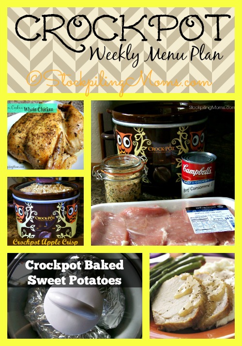 Crockpot Weekly Menu Plan