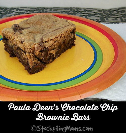 Paula Deen’s Chocolate Chip Brownie Bars