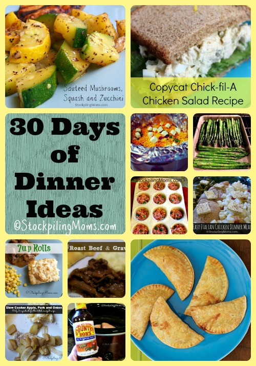 30 Days of Dinner Ideas