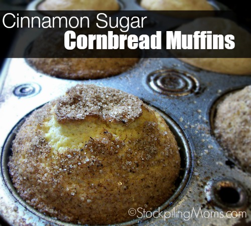 Cinnamon Sugar Cornbread Muffins