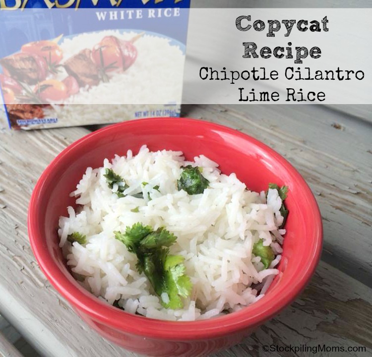 Copycat Chipotle Cilantro Lime Rice