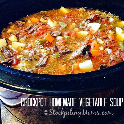 Crockpot Homemade Vegetable Soup