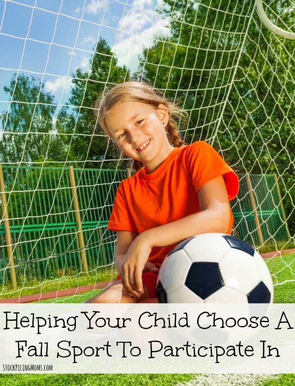 Helping Your Child Choose A Fall Sport To Participate In