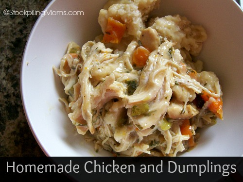 Homemade Chicken and Dumplings