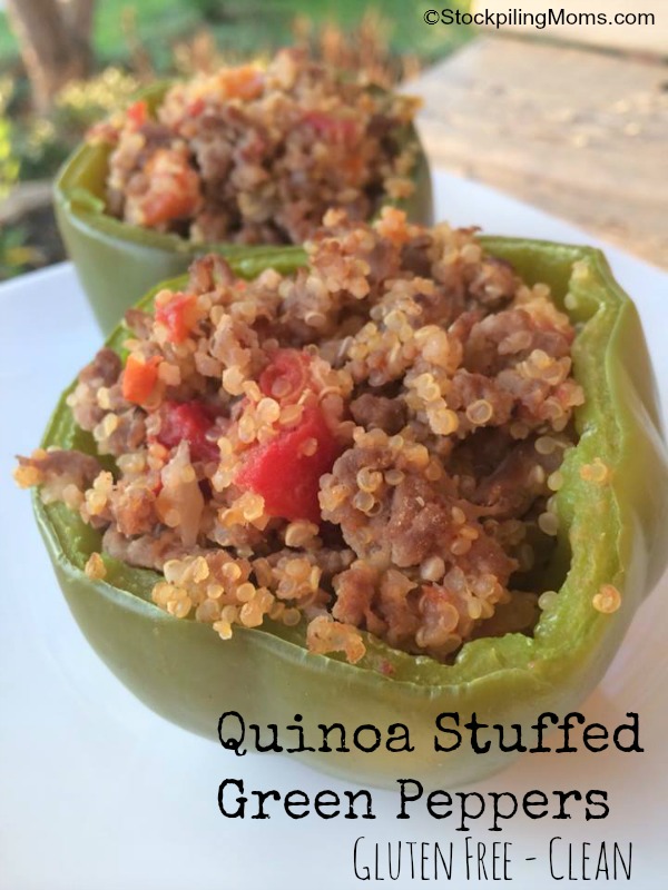 Quinoa Stuffed Green Peppers