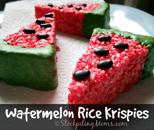 Watermelon Rice Krispies