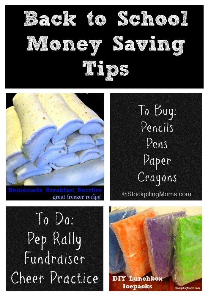 Back to School Money Saving Tips