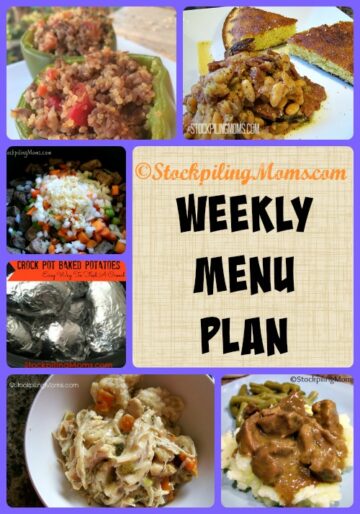 Weekly Menu Plan - STOCKPILING MOMS™