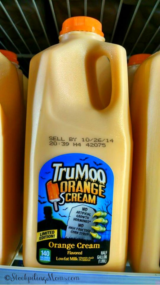 TruMoo Orange Scream Milk Halloween Treat