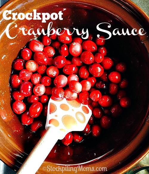 Homemade Crockpot Cranberry Sauce