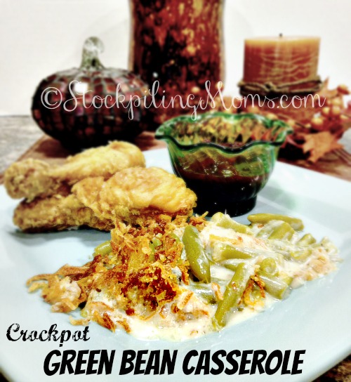 Slow Cooker Green Bean Casserole - The Rockstar Mommy