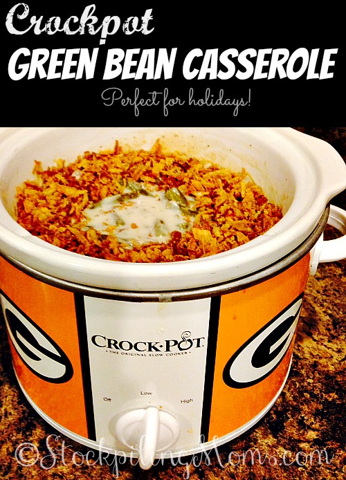 Slow Cooker Green Bean Casserole - The Gunny Sack