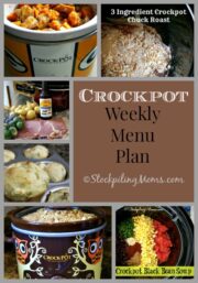 Crockpot Weekly Menu Plan - STOCKPILING MOMS™