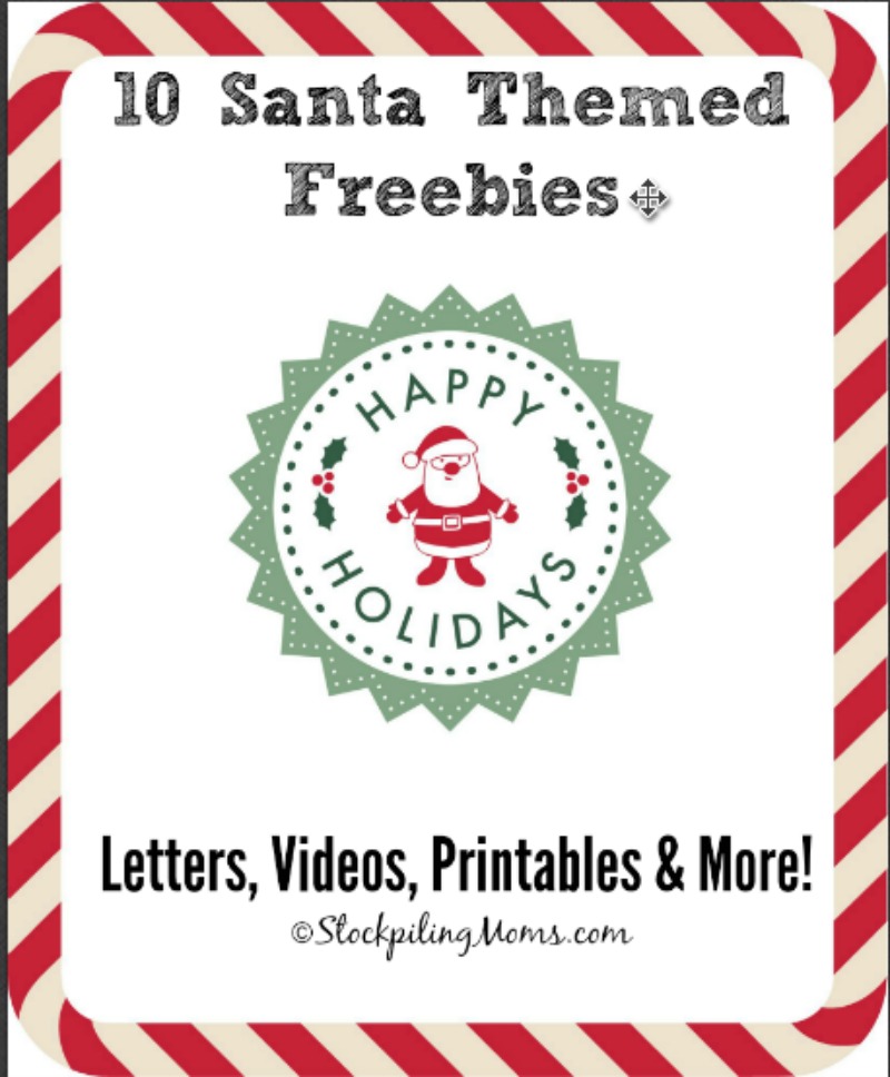 10 Santa Themed Freebies