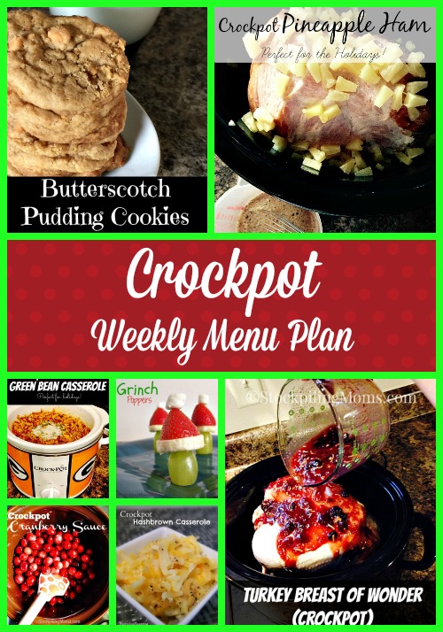 Crockpot Weekly Menu Plan