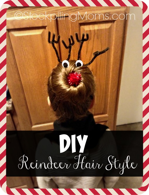 DIY Reindeer Hair Style