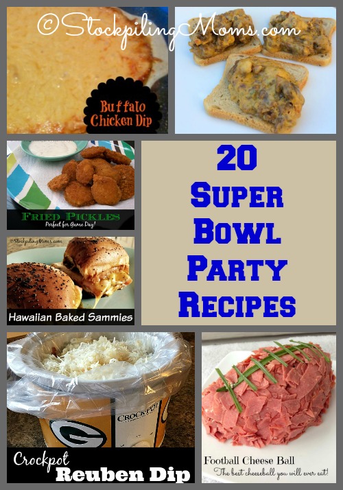 Super Bowl Party Menu Recipe Roundup!