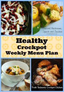 Healthy Crockpot Weekly Menu Plan - STOCKPILING MOMS™