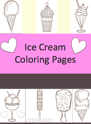 Ice Cream Coloring Pages