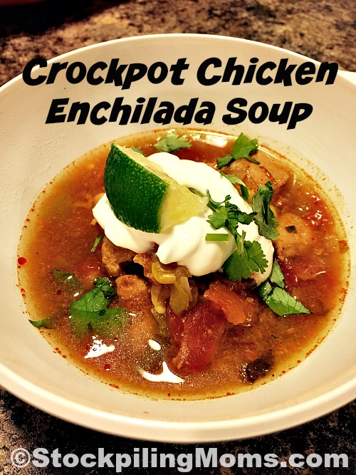 Crockpot Chicken Enchilada Soup