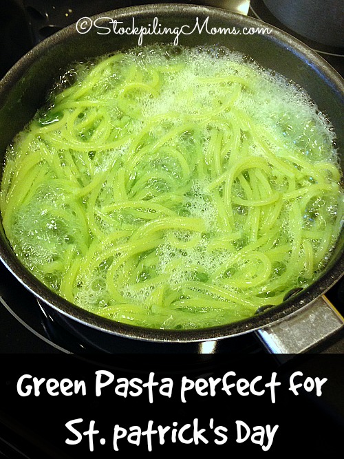 DIY St. Patrick's Day Green Pasta