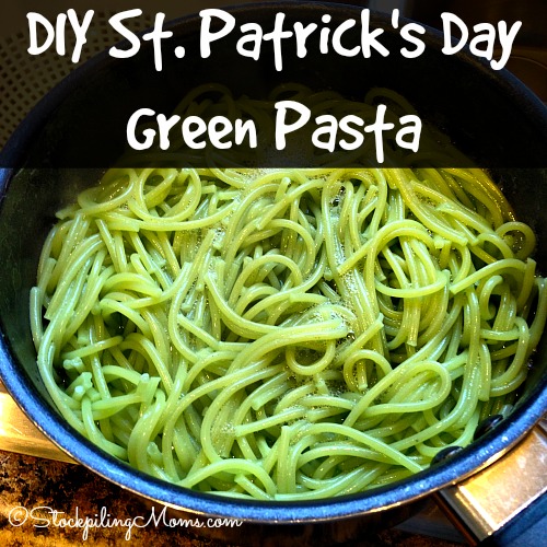 DIY St Patrick’s Day Green Pasta