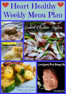Heart Healthy Weekly Menu Plan - STOCKPILING MOMS™