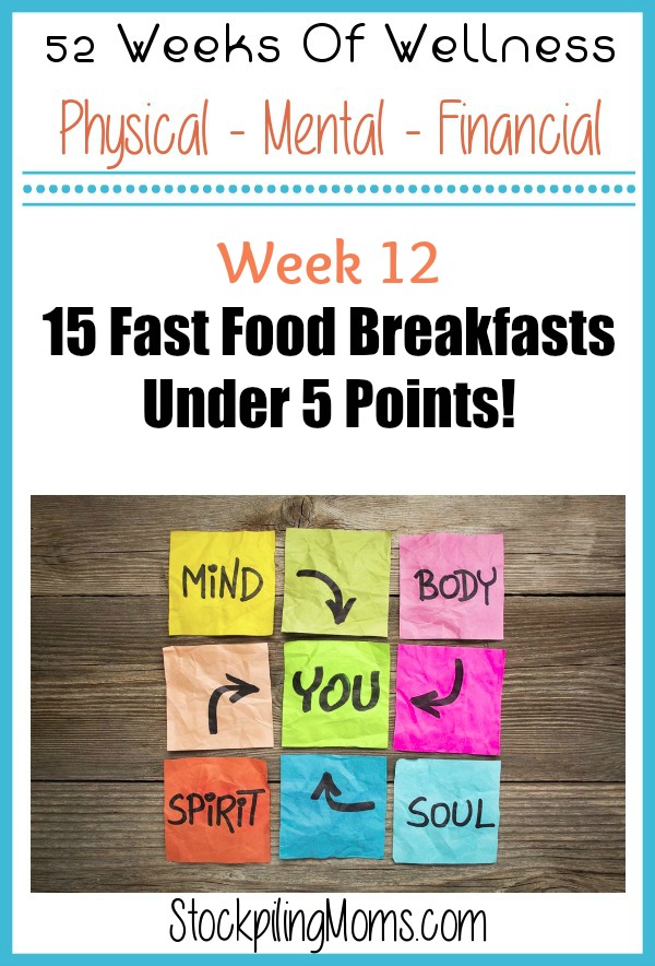 15 Fast Food Breakfasts Under 5 Weight Watchers Points