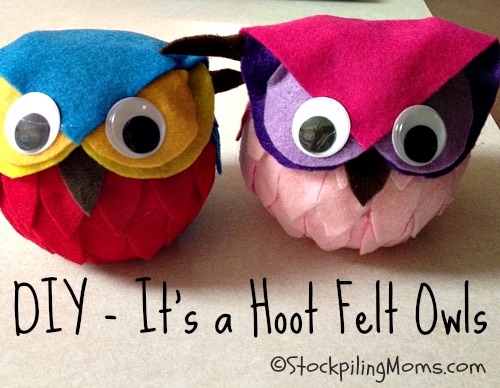 DIY It’s a Hoot Felt Owls