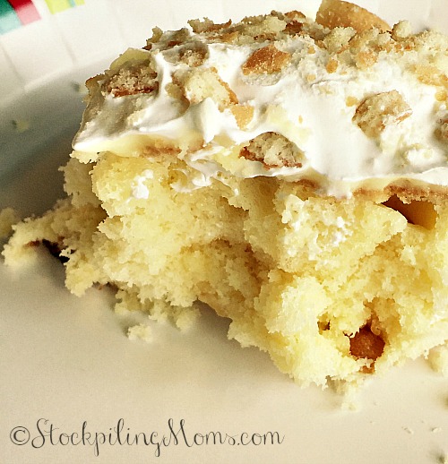 Banana Pudding Poke Cake - STOCKPILING MOMS™