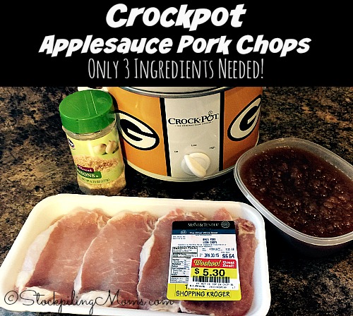 Crockpot Applesauce Pork Chops