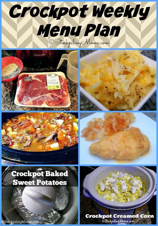 Crockpot Weekly Menu Plan