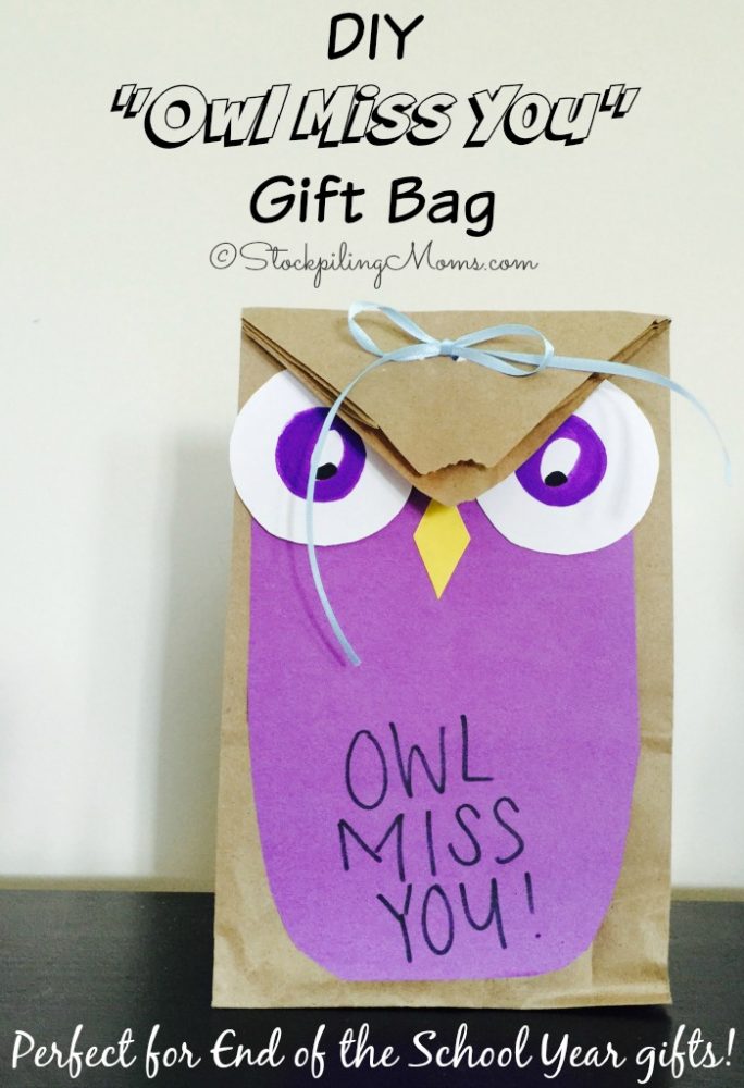 DIY “Owl Miss You” Gift Bag