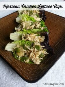 Mexican Chicken Lettuce Cups