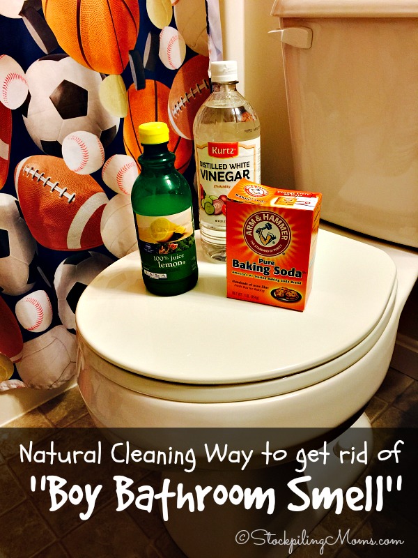 Natural Cleaning Way to get rid of “Boy Bathroom Smell”