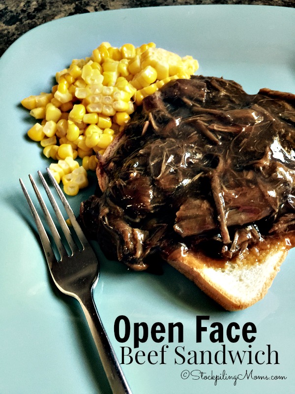 Open Face Beef Sandwich