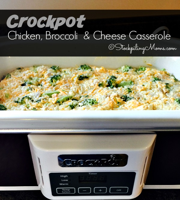 Crock Pot Cheesy Broccoli Chicken and Rice ⋆ Real Housemoms