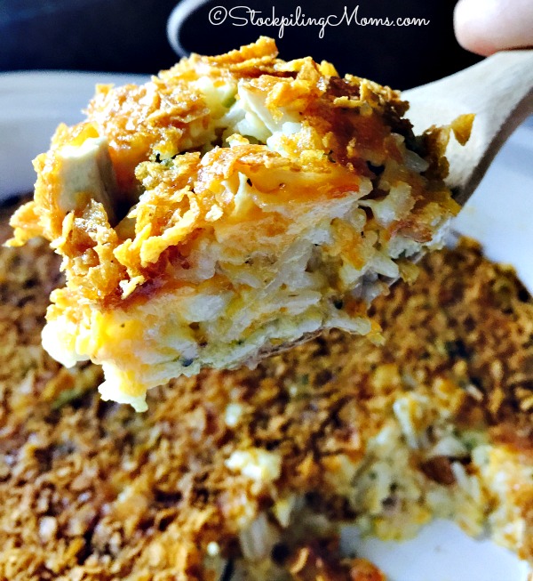 Crockpot Chicken Broccoli and Cheese Casserole