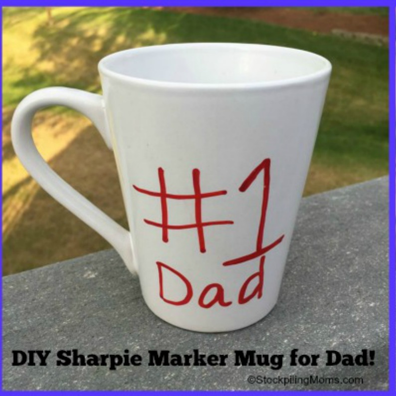 DIY Father’s Day Sharpie Marker Mug