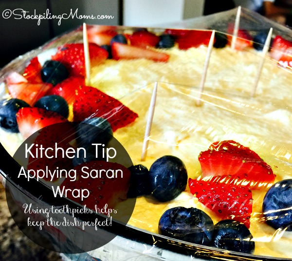 How To Apply Saran Wrap That Won't Stick To Your Food - STOCKPILING MOMS™