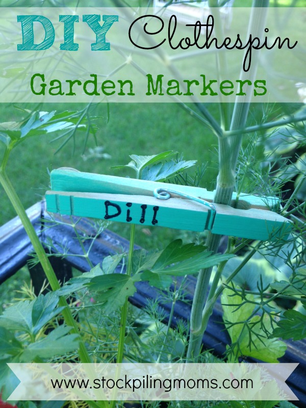 DIY Clothespin Garden Markers